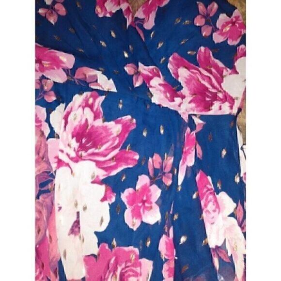 Crystal Doll Womens Floral Ruffled Hi-Low Maxi Dress Juniors 9 - Picture 4 of 4